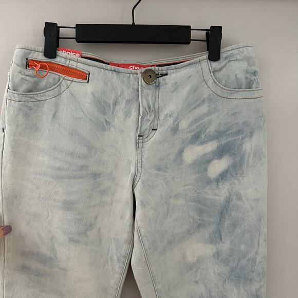 Choice by Calvin Klein Women’s Ultra Low Flare Light Acid Washed Jeans Size 30L - Picture 11 of 11